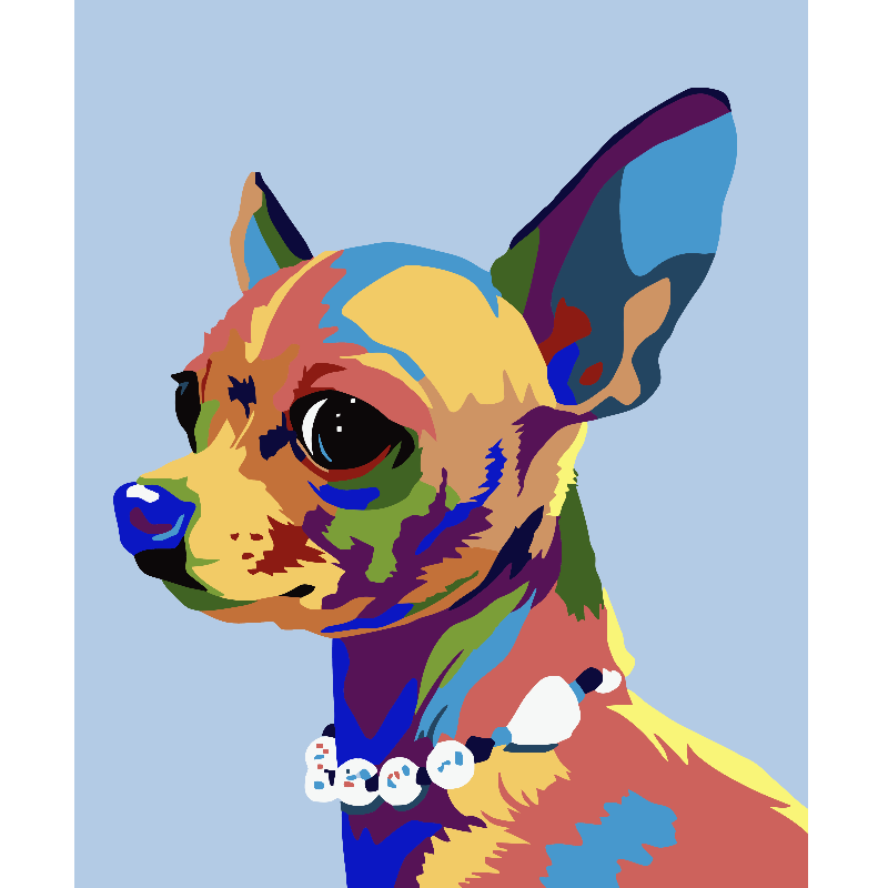 Kit Paint by numbers 40x50 Chihuahua | WC1252 Main Image